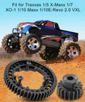 RC Spur Gear Set 54T 18T Pinion for Traxxas X Maxx XO1 Revo 2.0 VXL Hardened Steel on dirt with RC truck in action