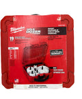 Milwaukee 19-piece Master Electricians Ice Hardened Hole Saw Kit in red plastic case