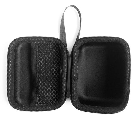Open Rugged Hard Case For Blast Golf Swing And Stroke Analyzer Sensor with water resistant EVA shell, showing interior mesh pockets