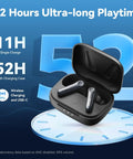 Air Pro 4 Wireless Earbuds With Adaptive Hybrid Noise Canceling For Crisp Sound and Big Battery Life case showing 52-hour playtime.