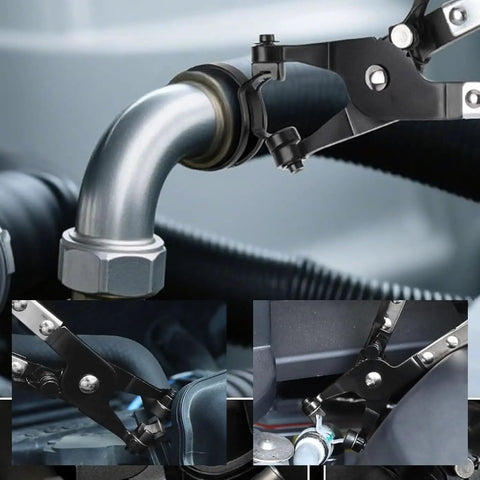 Beefy Heavy Duty Hose Clamp Pliers Set With Non Slip Handle for easy removal and installation on automotive hose clamp