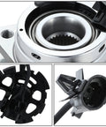 Front Wheel Bearing Hub Assembly With ABS Sensor Plug For Chevy Cobalt HHR Malibu Pontiac G6 Saturn Aura 2004 To 2012 Driver Or Passenger Side Bare Steel Replacement Ready To Bolt In