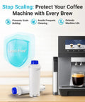 Barista-Grade Replacement Water Filter For DeLonghi Coffee Machines DLS C002 Magnifica Evo ECAM EPAM ETAM 2 pack, coffee machine display