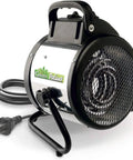 Dual Element Electric Fan Heater For Greenhouses With Independent Heating Elements And Adjustable Thermostat, 2560 5120 BTU
