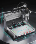 3020-PRO Ultra CNC Router Machine with all-metal frame, upgraded 710W spindle, 60mm stepper, shown with work area dimensions