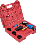 Vacuum Coolant Refiller Pro Grade Kit For Automotive Cooling System Pneumatic Vacuum Purge Tool With 4 Size Adapters And Hose