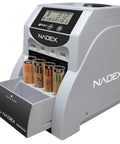 Heavy Duty Automatic Digital Coin Counter Bankroll Wrapper Separates Pennies Dimes Nickels Quarters Smoothly with LCD screen.