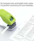 Desktop Staple Free Stapler That Zips Through Up To 10 Pages Without Staples Bright Blue Finish Perfect For Home School Or Office
