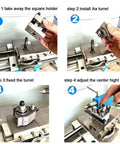 Quick Change Tool Post Holder For Mini Lathe Size Aa Multifix With Ground Gearing, installation steps