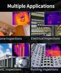 Four thermal imaging examples for TK6 Thermal Imaging Camera With 384x288 IR Resolution in various inspection applications
