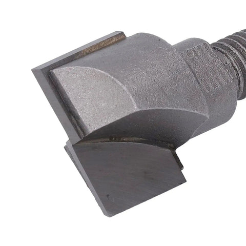 Heavy Duty Keenso Carbide Cleaning Bottom Router Bit 25mm M10 Thread Lock Milling Tool close-up showing precision edge and thread.