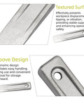 Close-up of 6 Inch Steel Wedge For Setup And Leveling In Welding Planers Shapers Milling Machines And Similar Equipment showing texture and groove design.