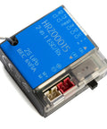 EC2 1/24 Scale ESC Receiver With 2 4Ghz Radio For RC Cars, grey silver finish, top view of the speed controller unit
