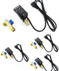 Automatic Timed Condensate Drain Valve Set Of Four One Half Inch AC 110V Two Way Direct Acting Drain Valve With US Plug