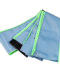 Heavy Duty Nylon Protective Sleeves For Vacuum Hose D27 And D32mm Dust Extractor Cover Guard in blue with green trims.