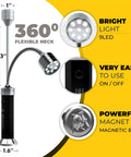 Set of 2 Flexible LED BBQ Grill Lights With 360-Degree Magnetic Base and Gooseneck, Portable Weatherproof Outdoor Lamp details