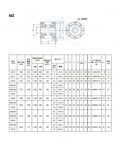 Technical drawing and specifications for Overrunning Clutch One Way Bearing for Textile Machinery and Industrial Equipment MZ15G MZ17G MZ20G