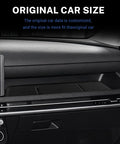 Interior view of Hyundai Tucson showcasing the Custom Fit 2025 Hyundai Tucson Passenger Side Console Tray Mat Anti Slip Organizer Liner Black.