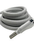 35 Foot Central Vacuum Hose With On Off Switch Crushproof Material 360 Degree Swivel Handle for home cleaning