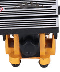 Close-up of Beast Portable Table Saw For Quick Clean Cuts, 4500 RPM 110V Electric Bench Top Saw with blade and stand detail