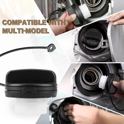 Nissan Gas Cap Fuel Tank Cap OE-Like Replacement With Easy Install Fits Altima 2013-2018, detailed view with installation close-up