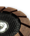 5 Inch Diamond Dry Grinding Wheel With Ceramic Bond Cup Edge Polishing Disc For Angles Grinders showing rough edge and mesh detail