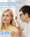 All In One Ear Scope Otoscope With Built In Light 1.45 Inch IPS Display 3.9mm Ear Camera No Phone Needed Standalone HD CMOS Sensor For Quick Home Ear Checks used on ear