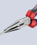 Pro Grade Long Nose Pliers With Cutter Six And A Quarter Inch Multi Component Tool for fine detail work with comfort handles