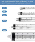 1ml Luer Lock Syringe Without Needle Pack Of 30 Sterile Plastic Syringes Individually Sealed For Lab Use Plant Cultivation Classroom Demos And Home Projects With Leakproof Top Luer Lock Smooth Plunger And Clear Markings, size comparison