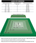 Diagram showing launch site dimensions with scales for PS II Model Rocket Launch Pad For Mid Powered Rockets Ready To Blast Off