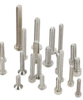 RC Car Screw Kit 451Pcs Stainless Steel Fastener Set for One Fifth Scale 6S 8S RC Cars, various sizes stainless steel screws