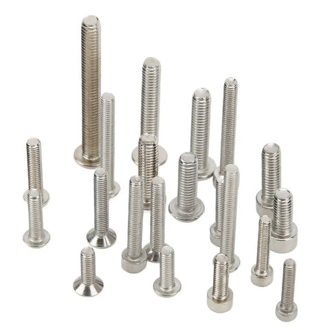 RC Car Screw Kit 451Pcs Stainless Steel Fastener Set for One Fifth Scale 6S 8S RC Cars, various sizes stainless steel screws