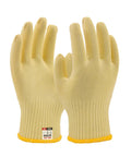 Aramid Cut Resistant Gloves With Heat Protection Up To 550F, beige knit, ANSI Level 5, ideal for grilling, metalworking, pair of gloves