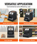 Efficient US Coin Sorter And Wrapper Machine With Four Large Coin Tubes, Pro Grade for versatile applications, black.