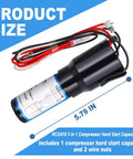Three In One Hard Start Capacitor Kit For Refrigerators And Freezers 115V One Quarter To One Third Horsepower with wires
