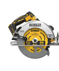 Badass Cordless Circular Saw Featuring Brushless Motor And 7-1/4 Inch Blade Pushing 5500 Rpm side view showcasing the blade and handle for precise cuts.