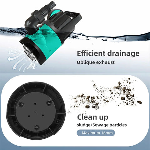 Heavy Duty Sump Pump 2000GPH Submersible Water Pump With One Half HP Auto Float Switch efficient drainage and cleanup