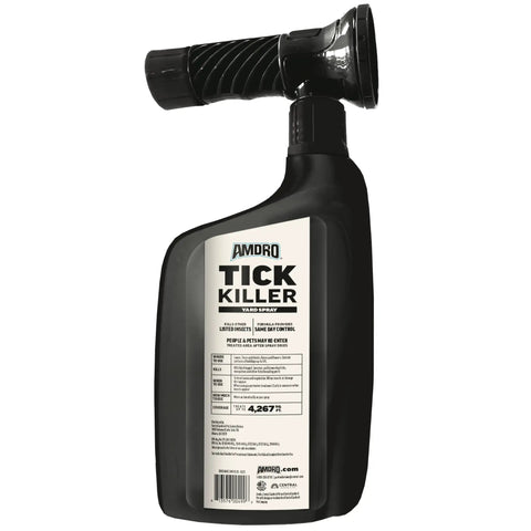 Tick Killer Yard Spray RTS For Lawn And Garden Kills Blacklegged Lone Star And Brown Dog Ticks And Mosquitoes On Contact bottle