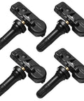 Pre Programmed TPMS Sensor For Chevy Aveo And Camaro No Programming Required Durable OE Quality Tire Pressure Monitoring System Plug And Play Install Long Lasting Sensors For Reliable Tire Readouts four black tire sensors