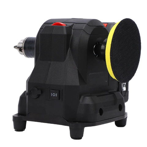 Rosvola Mini Bench Grinder Cordless With Flexible Shaft And Rechargeable Battery For Polishing Metal Wood Stone Vibration Reduction Us Plug Compact design side view.
