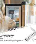 Heavy Duty Stainless Steel Refrigerator Door Hinge For Fridge And Freezer Keeps Doors Shut To Lock In Freshness, Durable Metal Replacement With Smooth Operation, Easy Install, Reliable Fix M5 on open fridge door
