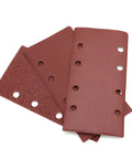 Premium Grit Aluminum Sanding Discs With Eight Holes for Grinding wood and metal, featuring durable red sheets sizes 185x93mm.