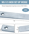 Two Piece 5 Inch Set Up Wedge For Planers Shapers Milling Machines And Other Similar Applications Used To Position Or Add Space