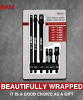 Six Piece Impact Grade Socket Adapters Set For Power Drill To High Torque Impact Wrench displayed in packaging