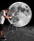 Person using Beginner Friendly Astronomy Telescope With 70mm Aperture And 400mm Focal Length On An AZ Mount Refracting Scope