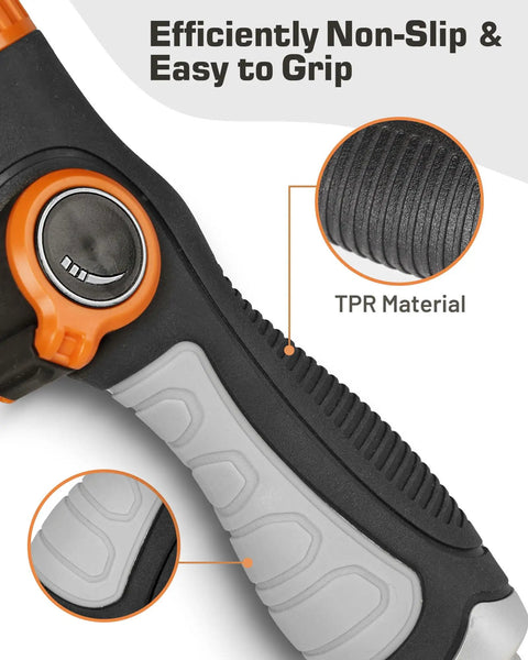 All New 2027 18 Inch Watering Wand with non-slip easy grip handle and flow control knob, showcasing TPR material for durability.
