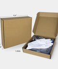 Open box of 120W Soldering Gun Kit With 110V Power Six Level Adjustable Temperature showcasing gloves and goggles.