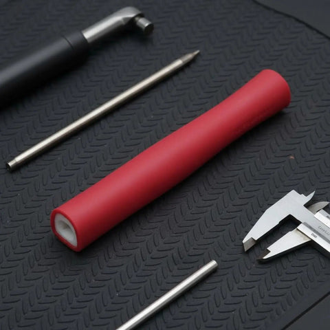 Fencing Handle Replacement Grip for Foil Epee Cutlass - Lightweight Ergonomic Design in red with assembly tools