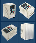 High-Performance Variable Frequency Drive VFD Inverter 220V Single Phase To 3 Phase 0.75kW 1HP control panel views