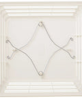 Easy Install Replacement Ceiling Fan Grille for 676 and 684 Models With Springs, OEM S97013576 Fit, white square grille